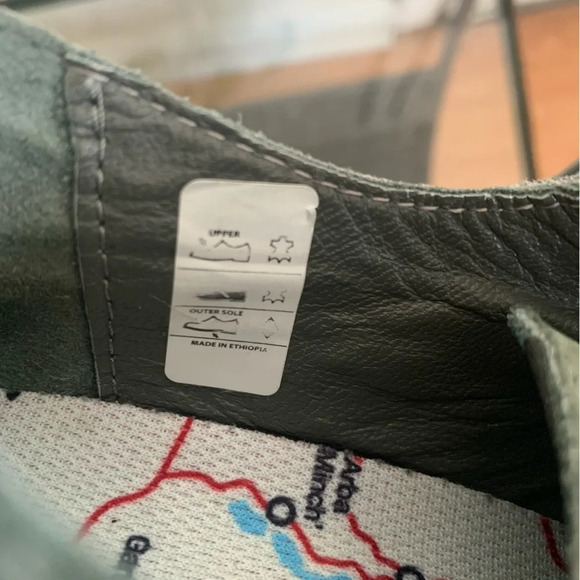 Oliberte Minsha Olive Green Nubuck Leather Oxford Lace up Loafers Size 36 - Picture 11 of 13